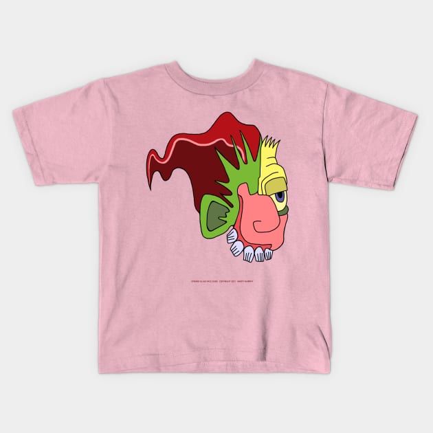 Bacon Hair Kids T-Shirt by spiralsaint